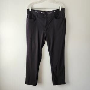 Kenneth Cole Pants Men's 36x29 Black Slim Fit Trousers Dress Chino Performance